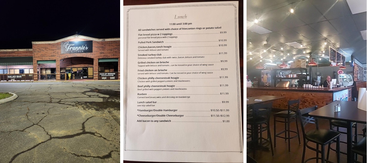 Frannie's Kitchen Menu